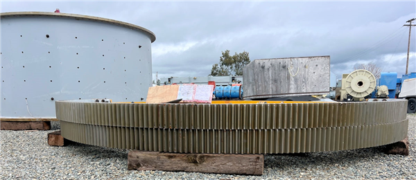 Unused Outotec 3.7m X 1.5m (12.1' X 4.9') Sag Mill, 350 Hp (260 Kw))
